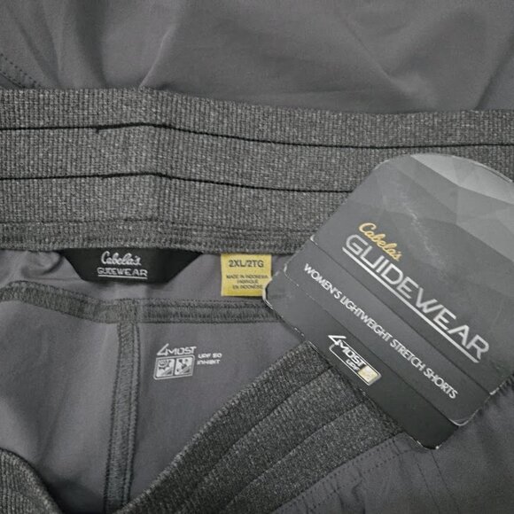 NWT Cabelas Guidewear sz 2X gray womens shorts UPF 50 - Picture 3 of 4
